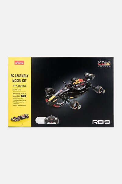 Rastar Oracle Red Bull Racing Remote Control Plastic Assembly Model Kit Car, Black