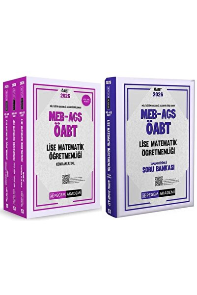 Pegem Akademi Yayıncılık Pegem 2026 ÖABT MEB-AGS Lise Matematik Öğretmenliği ...