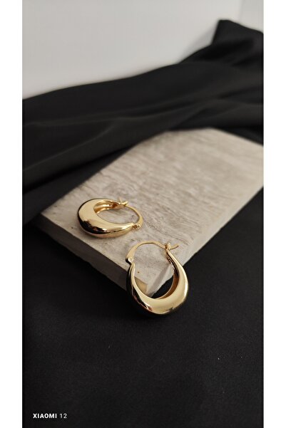 Desire Gold Renkli Oval Küpe