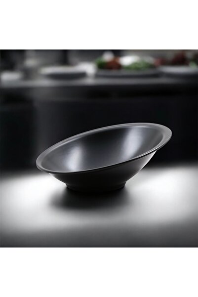 LANDREEN High-quality, durable, large, slanted serving bowl that is shatterproof. Elevate your dining table with the Elegance slanted bowl.