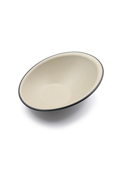 LANDREEN High-quality, durable, large, slanted serving bowl that is shatterproof. Elevate your dining table with the Elegance slanted bowl.