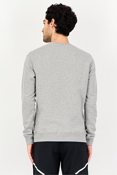 Hurley x Elrow Men Sportswear Fit Long Sleeve Outdoor Sweatshirt, Grey