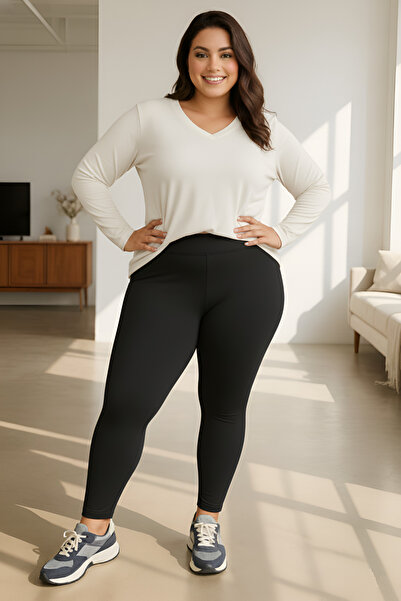 sngl Γυναικείο κολάν από ατσάλινο ύφασμα μεγάλου μεγέθους T εφέ σύσφιξης 3xl 4xl 5xl 6xl 7xl 8xl 9xl