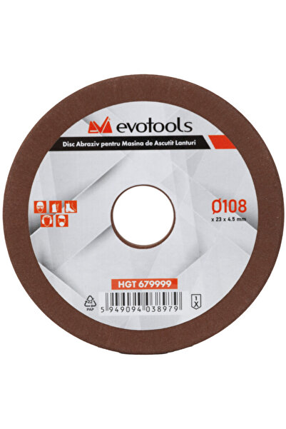 Evotools Abrasive Disc for Chain Sharpener 108 / 23.1 mm 108 mm 23.1 mm 679997 4.5 mm