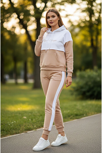 Star Fashion Trening dama vatuit la interior, gros pentru iarna, hanorac cu gluga, model comod si calduros