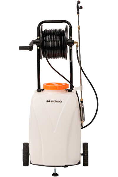 Evotools Pompa de Stropit cu Acumulator, Roti de Transport si Furtun 30M - Vo...