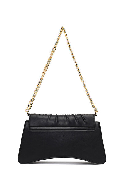 Derimod Women's Black Chain Strap Classic Shoulder Bag 25Abd270018
