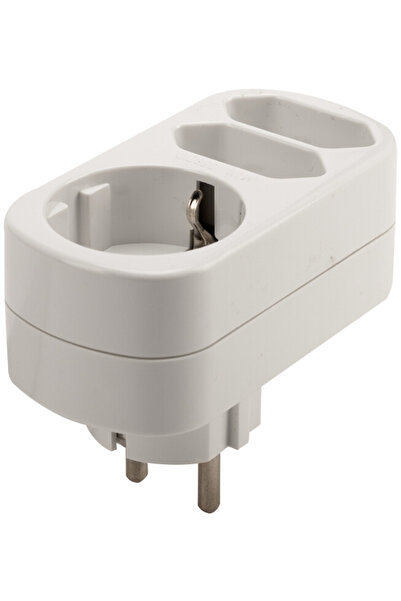 Evotools Schuko Triple Socket Adapter 2043