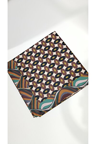 ndjewelry Retro Harmony Patterned Stylish Satin Scarf