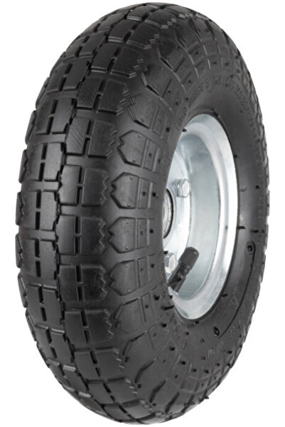 Evotools Cărucior transport marfă cu jantă metalică pneumatică 250 mm 16x51 mm