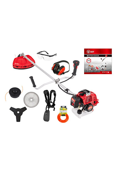 DDT Gasoline brushcutter DDT-0043, 6.5 HP, 51.7 CC, 2-stroke, 6000 RPM, 150 cm