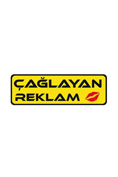 Çağlayan Reklam Plaka Öpücük Sticker 4cm x 3cm 2 adet