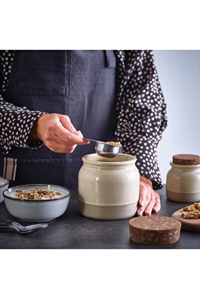 Generic Jar with lid, beige, 1 l