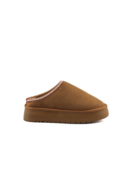 Famele's ® I Lifestyle Uggysy Women's Embroidered Detailed Fur-Lined Slippers