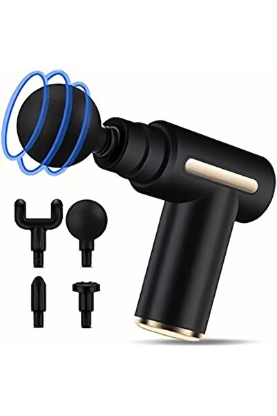 DEEBCO Masaj cu percuție profundă prin USB, reîncărcabil, cu 4 capete de masa...