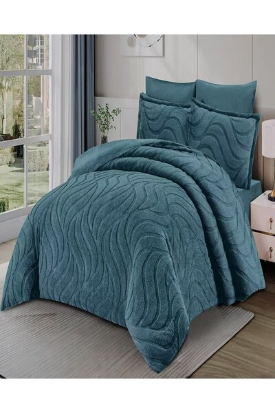 Roya home WaweTouch Çift Taraflı battal boy Peluş Yatak Örtüsü (Battaniye/Nevresim) 220x240cm