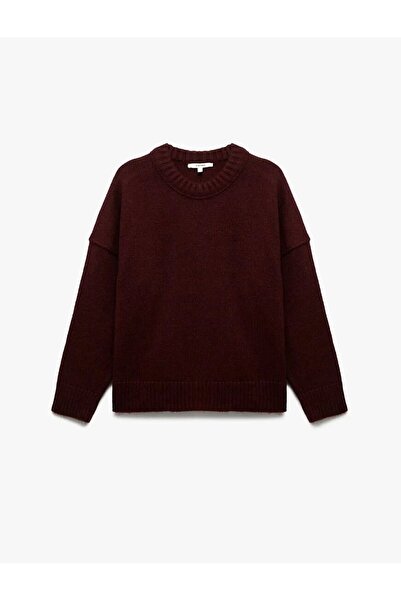 Koton Uzun Kollu Bisiklet Yaka Triko Oversize Kazak