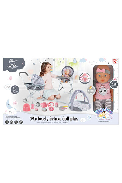 Toybox Baby Doll Playset with Accessories and Active Gymnastics