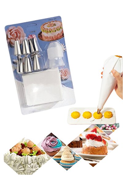 Generic Eight-piece cake decorating and baking set