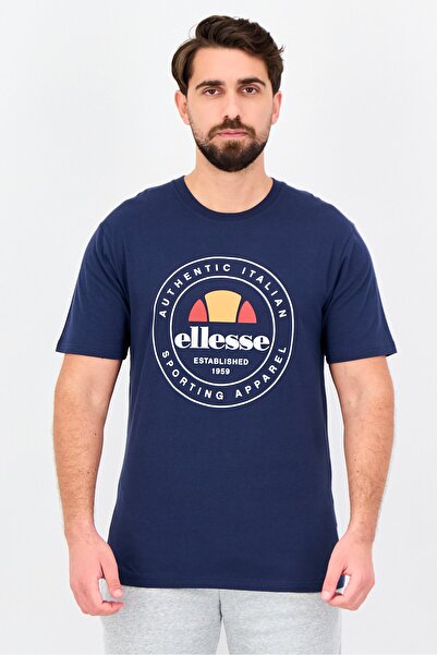 Ellesse Men Sportswear Fit Short Sleeve Outdoor T-Shirt, Navy