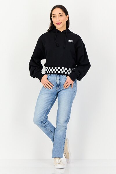 Vans Women Sportswear Fit Long Sleeve Outdoor Hoodies, Black