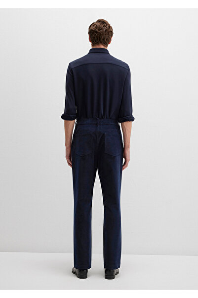 Mavi Navy Blue Velvet Trousers 0010509-70490
