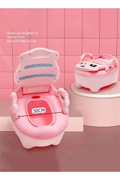 Generic Baby Potty Toilet Potty Training Seat with Handle Potty Chair with High Back Support Splash Guard