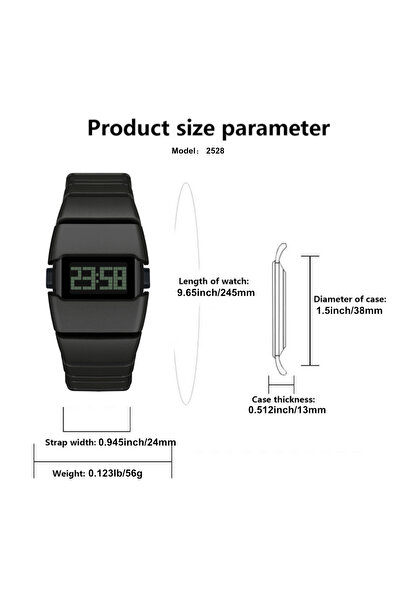 shiyunmei Unisex fashion, simple, atmospheric and durable, LED night light function fears no darkness