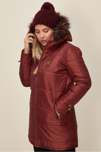 TRENDTESETTÜR Women's Brown (Tile) Ka Hooded Aban t 90273