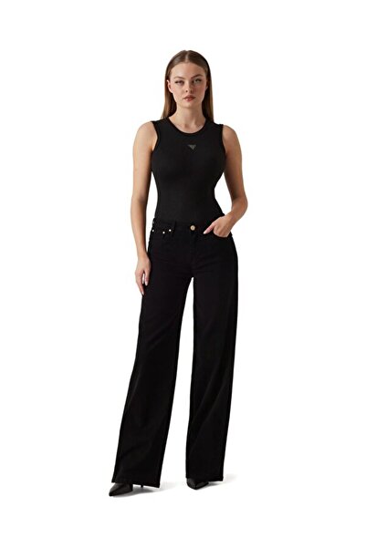 Guess Velvet Kadın Modal Karışımlı Palazzo Fit Pantolon