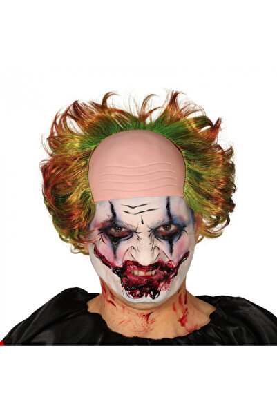 Fiestas Guirca Perucă Joker cu bonetă cheală