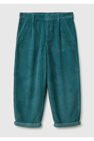 United Colors of Benetton Παντελόνι για αγόρια σε γκρι-πράσινο χρώμα με λογότ...