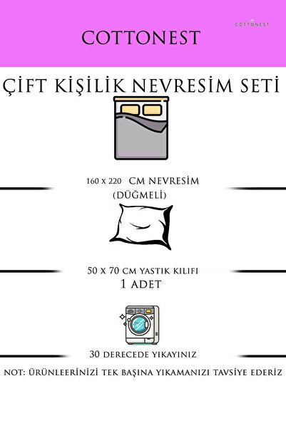 Cottonest Modern Geometric Patterned Premium Duvet Cover Set - 100% Cotton – Black & Yellow - Single Size