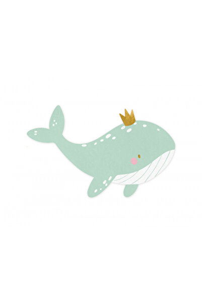 Partydeco Set of 7 Whale Cake Decorations