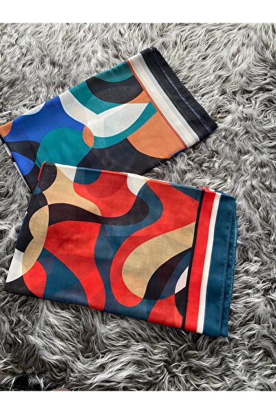 MİNELEŞARP34 Şal dublu colorat din bumbac şi in, de la Mineleşarp