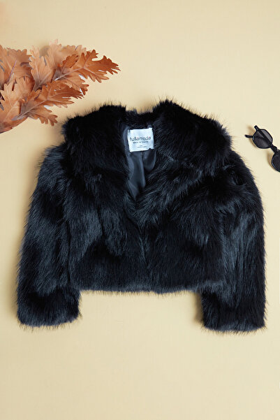 Fulla Moda Lined Shawl Collar Girls' Faux Fur