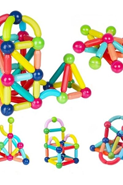 OEM Magnetic Sticks 100-Piece Educational Construction Set – Magnetic Balls & Sticks, Kids 3+, Multico