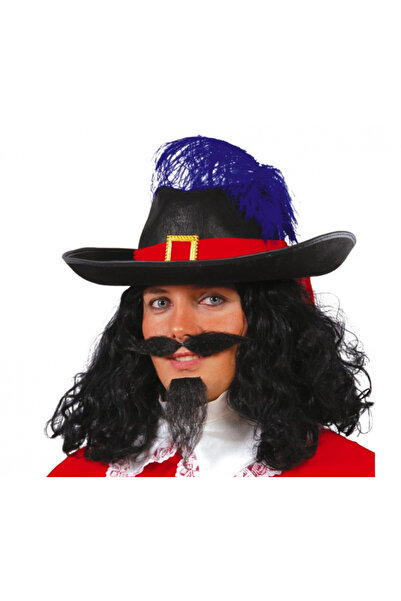 Fiestas Guirca Pălărie de mușchetar (negru)