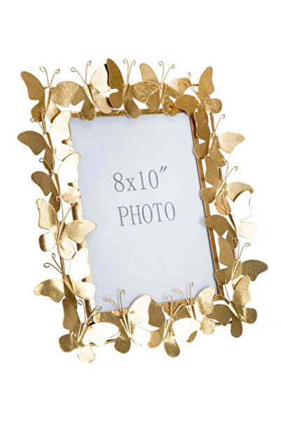 Mauro Ferretti Butterfly Glam Photo Frame 35x15x38 cm, inner 20x25 cm, Gold