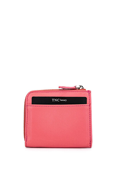 Tamer Tanca Women's Genuine Leather Pink Card Holder