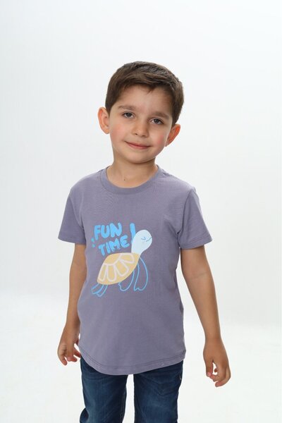 Toontoy Tricou cu mânecă scurtă cu imprimeu pentru băiat
