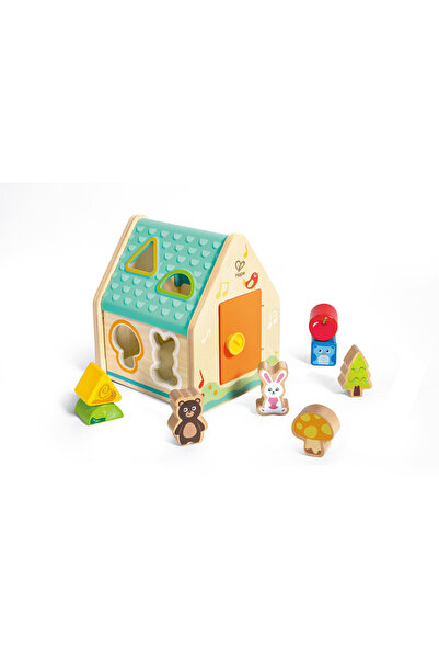 Hape لعبة فرز الأشكال الخشبية للحيوانات الأليفة - 9 قطع