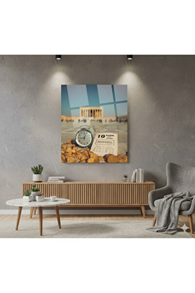 BLT DİZAYN 10 noiembrie pictură pe sticlă tematică a Ataturk Anımkabir