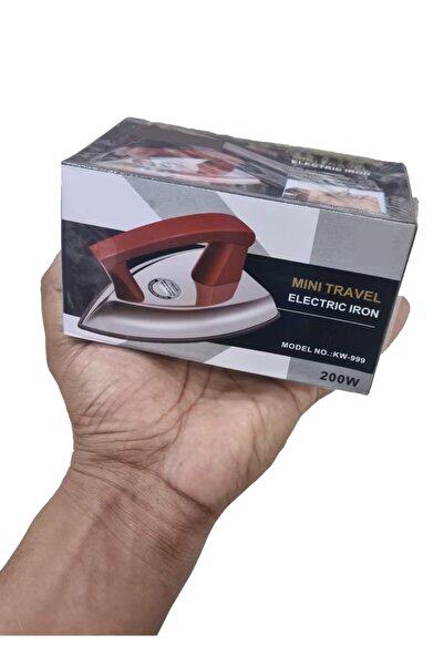 KRAWN مكواة كهربائية صغيرة محمولة - تصميم خفيف الوزن مناسب للسفر - مقبض مريح ...