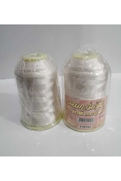 Altınbaşak 100 gr Polyester Dantel İpi Şeker Beyazı
