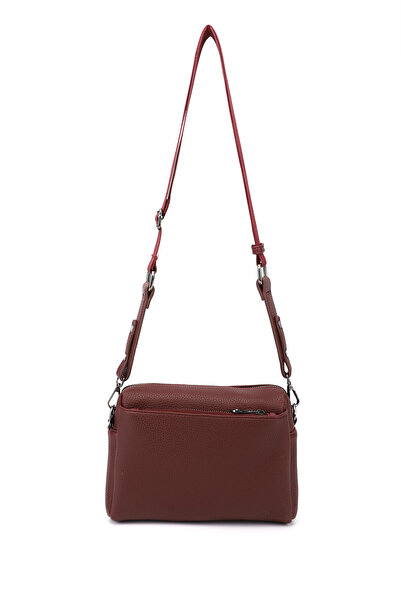 GÖNDERİ(R) Women's Burgundy Long Strap Shoulder Bag