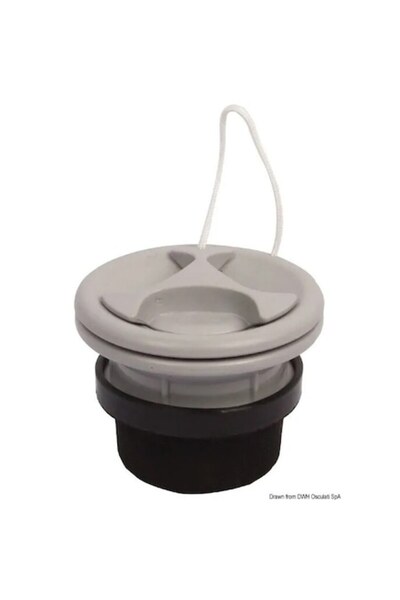 OSCULATI Valvă internă plată pentru bărci gonflabile, PUSH-PUSH, rășină acetică, etanșare dublă