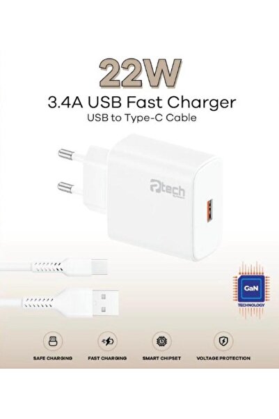 Ptech By Pandora PTECH PND-CH01T 22W 3.4A FAST TYPE-C ŞARJ SETİ