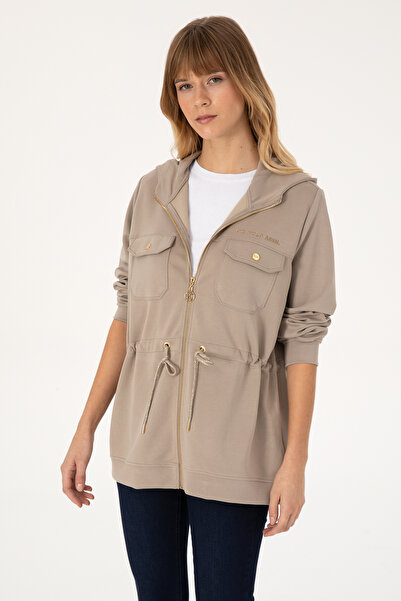 U.S. Polo Assn. Women's Dark Beige Sweatshirt 50309102-Vr088