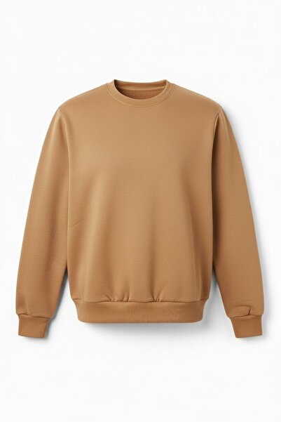 Basic Bisiklet Yaka Relaxed Regular Sweatshirt